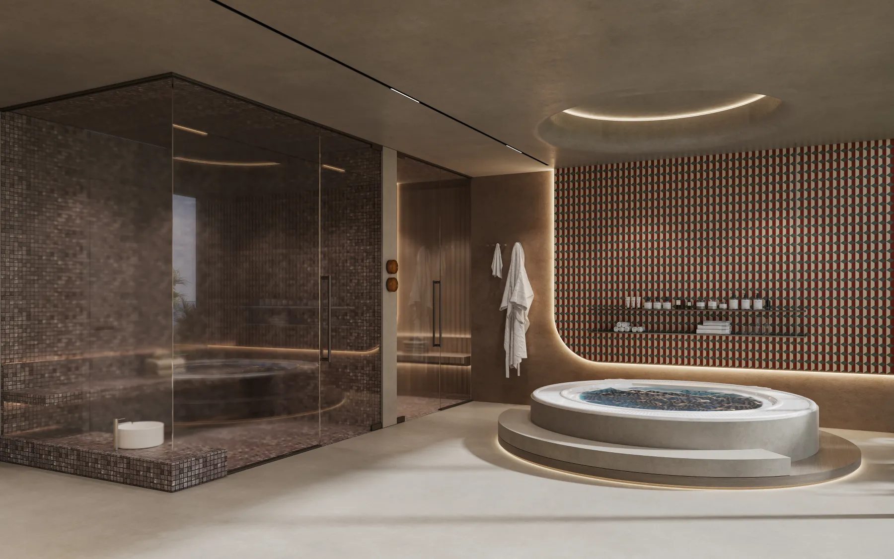 Spa and wellness interior at The Artery Residences